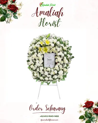 Krans Bunga Duka Cita di Seraya